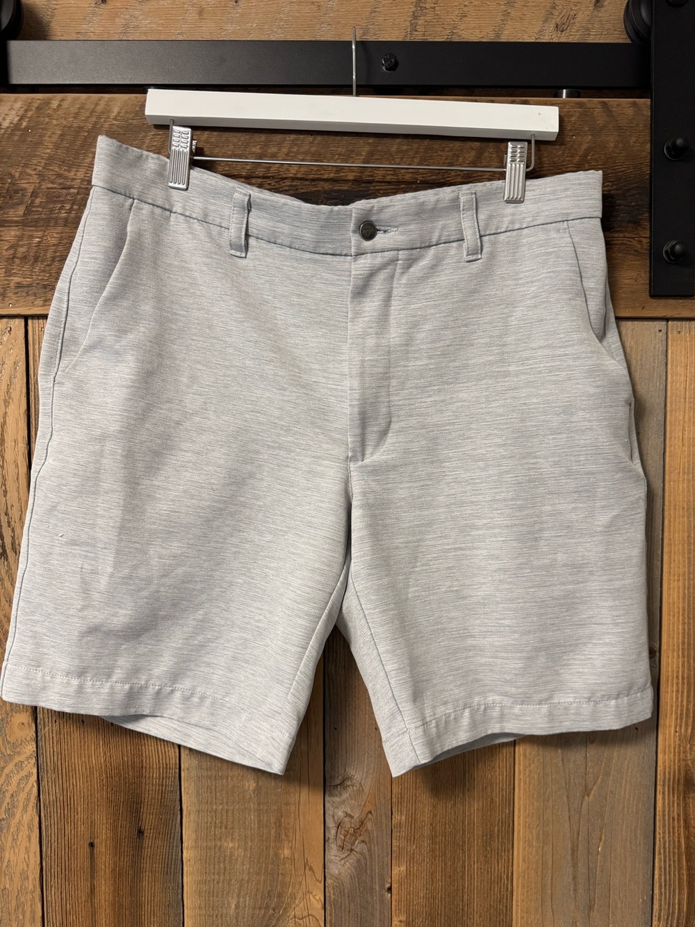 Callaway Light Gray Flat Front Men's Golf Shorts